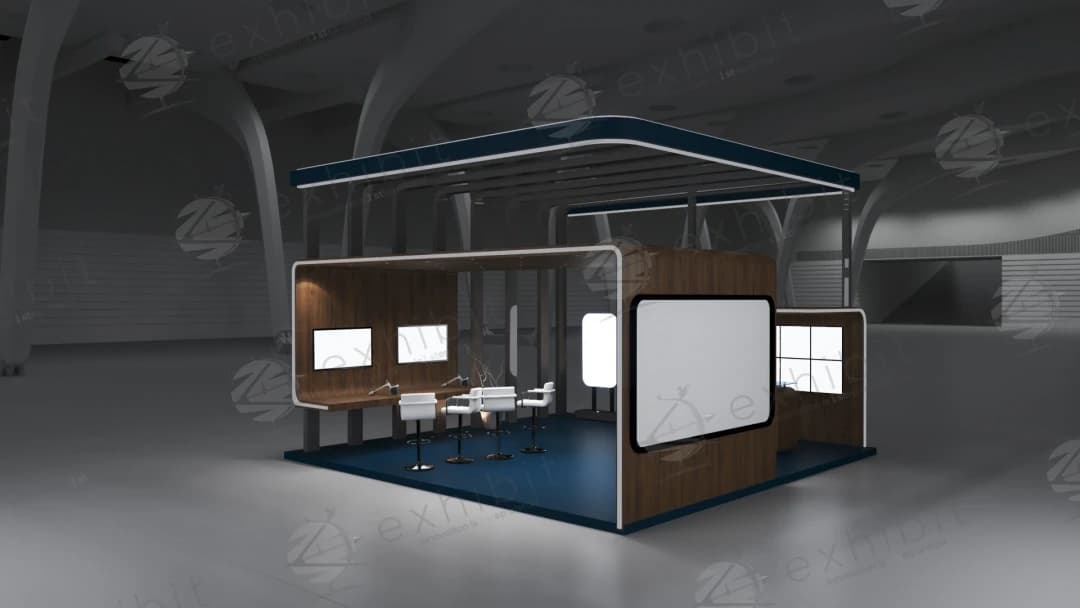 Heritage Lodge Straight Semi-Island 6x6 Booth