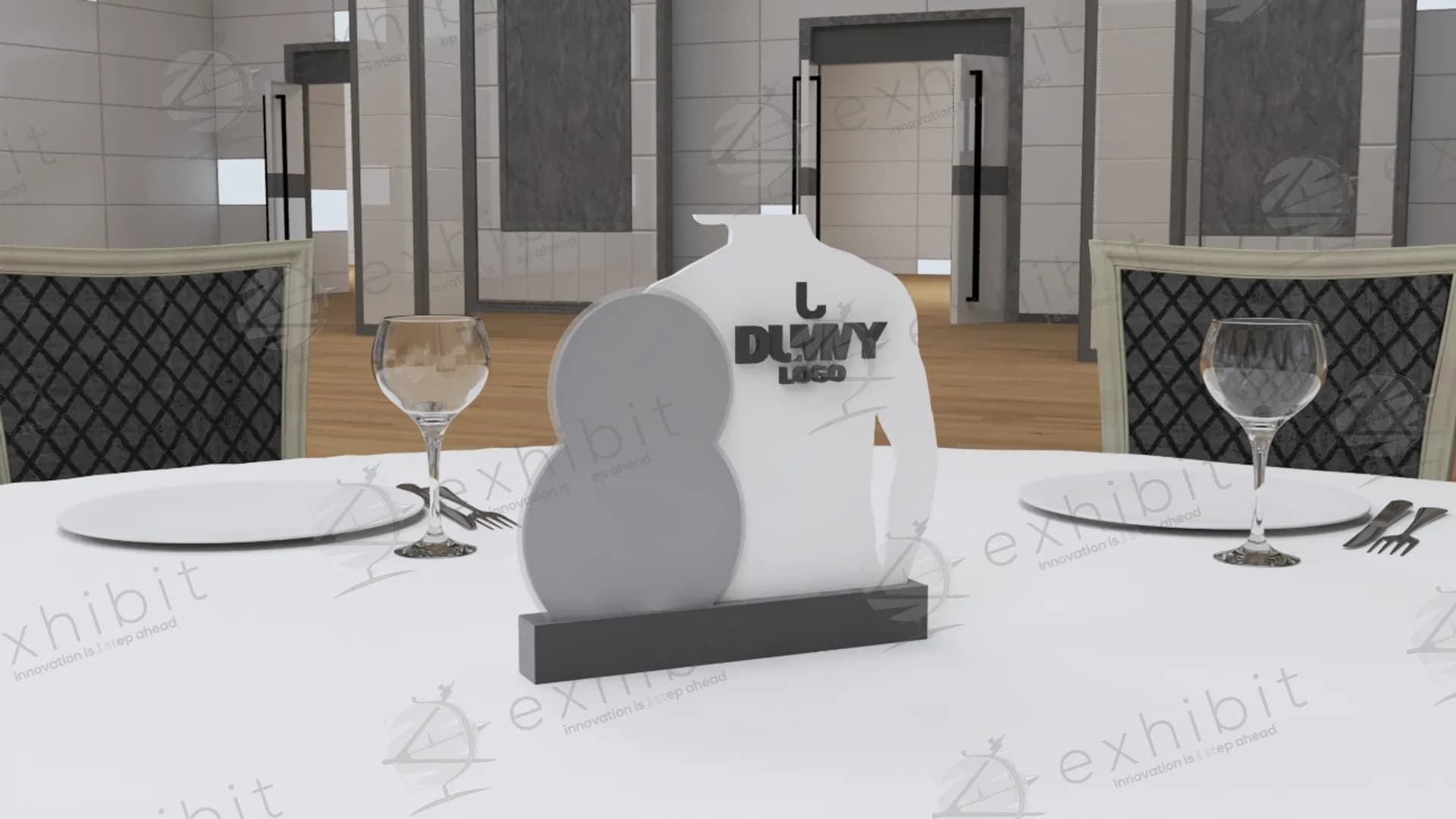 The Honoree Silhouette Sign Centerpiece