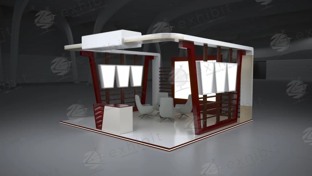 Vector Bay Straight Semi-Island 6x6 Booth
