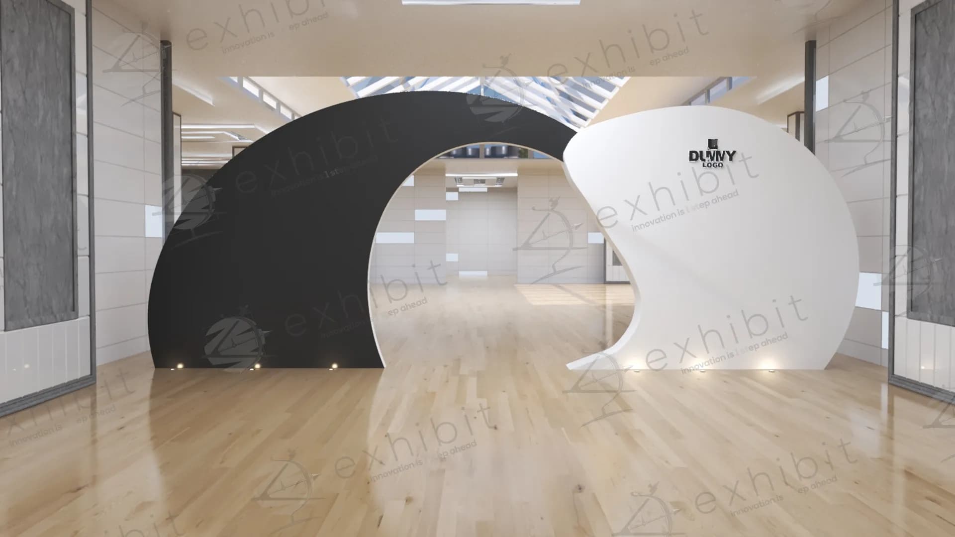 Eclipse Crescent Curved Entrance Gate