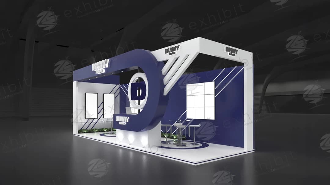 Quantum Axis Curved Semi-Island 3x9 Booth