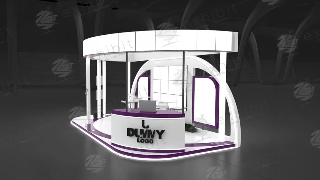 Orbit Horizon Curved Semi-Island 3x6 Booth