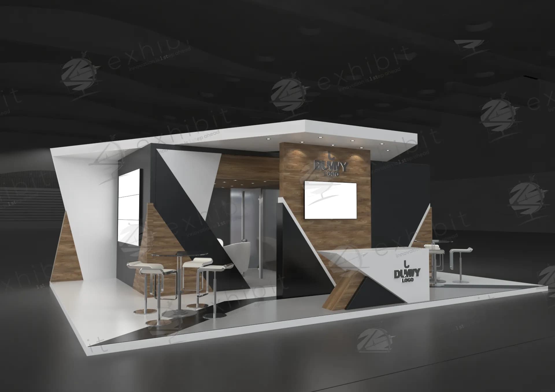 Stunning Straight Semi-Island 6x9 Booth