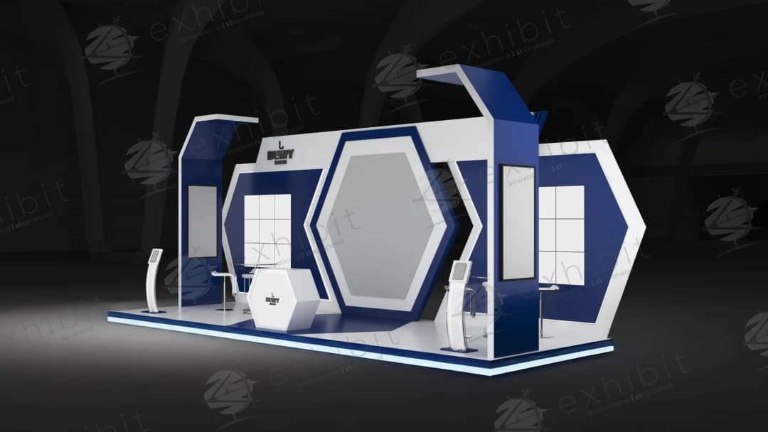 Hexa Core Straight Semi-Island 3x9 Booth