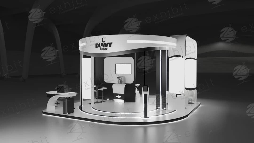 Arbor Flow Curved Island 6x6 Booth