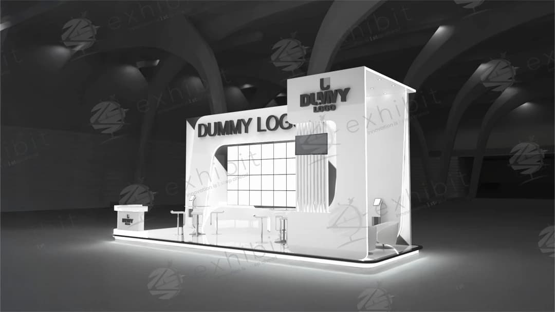 Blade Max Straight Semi-Island 3x9 Booth