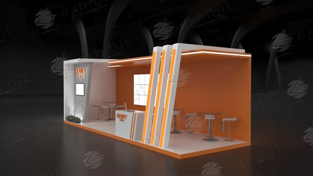 Regal Portal Straight Semi-Island 3x9 Booth