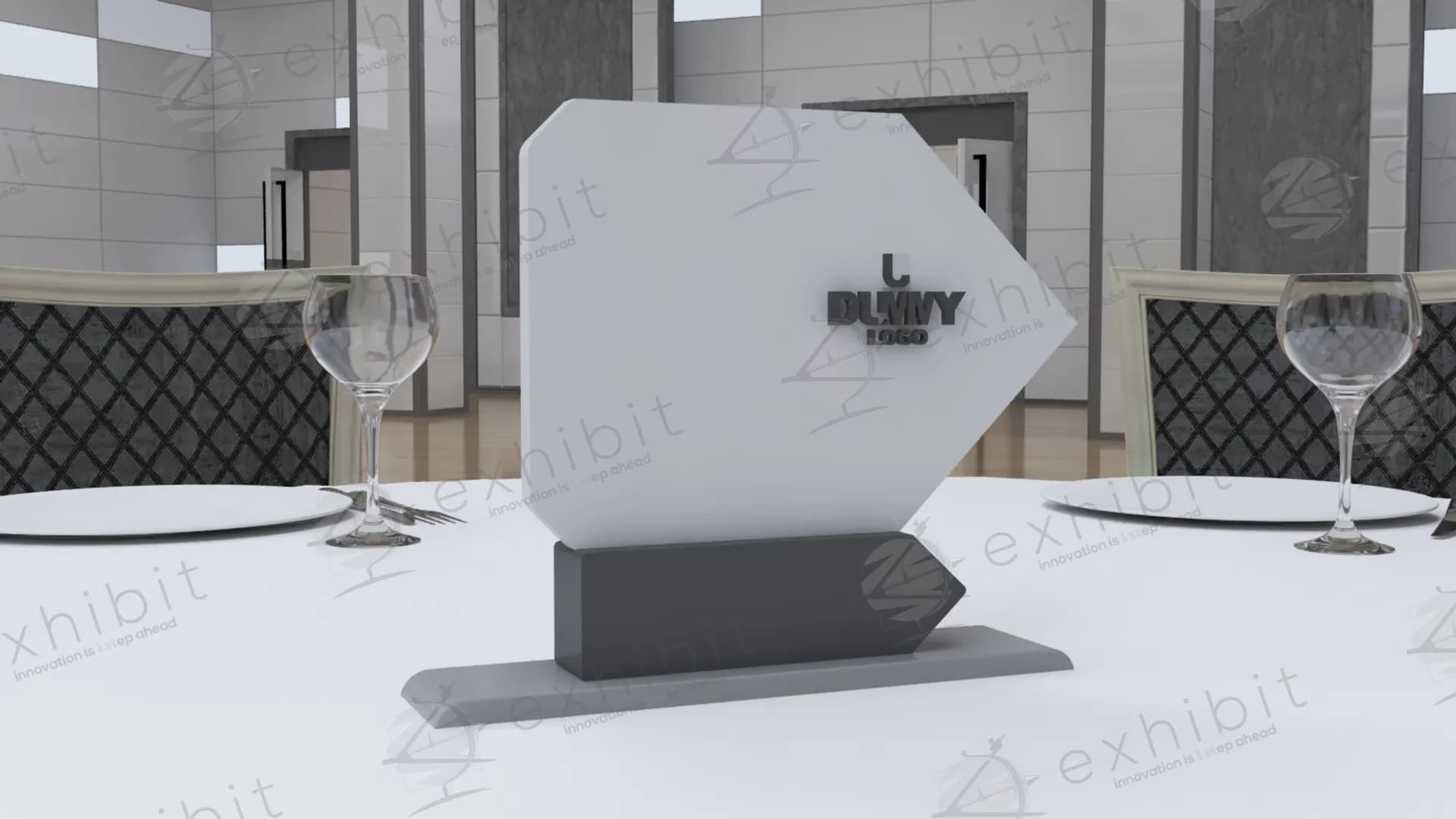 The Diamond Shield Centerpiece