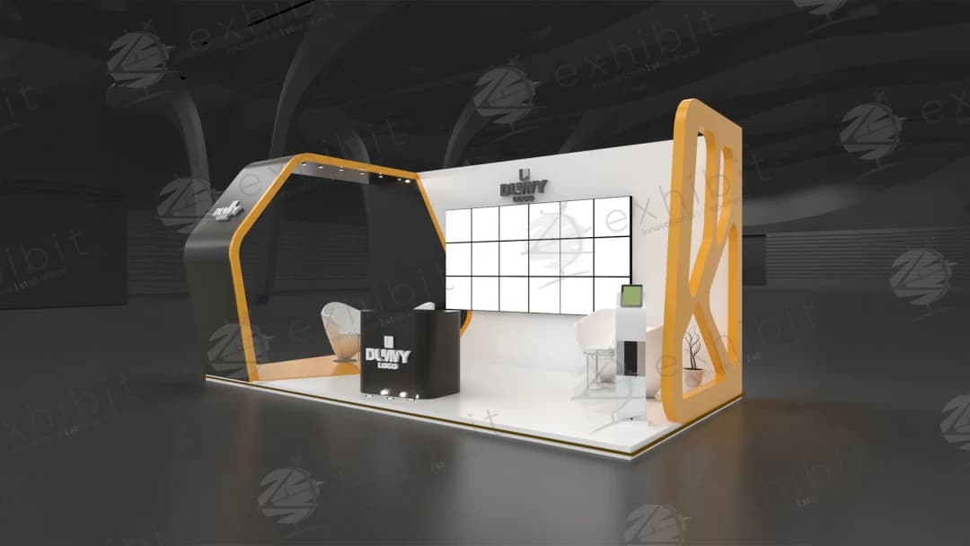 Solaris Arch Curved Semi-Island 3x6 Booth