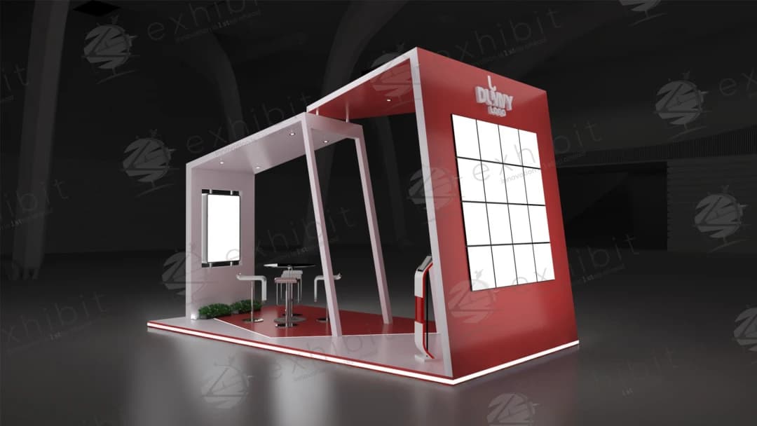 Strata Gateway Straight Semi-Island 3x6 Booth