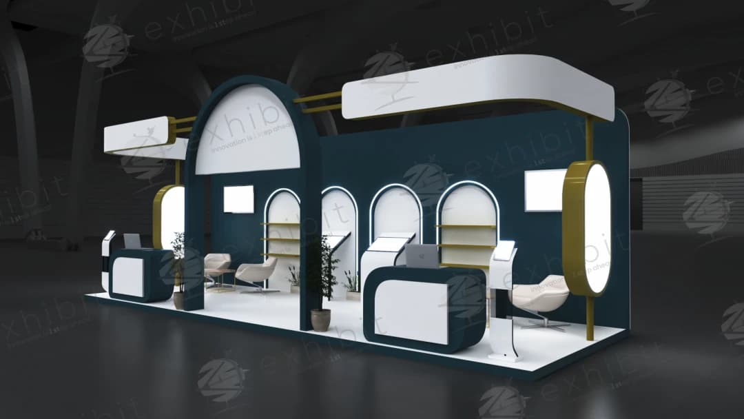 Monarch Sanctuary Curved Semi-Island 3x9 Booth