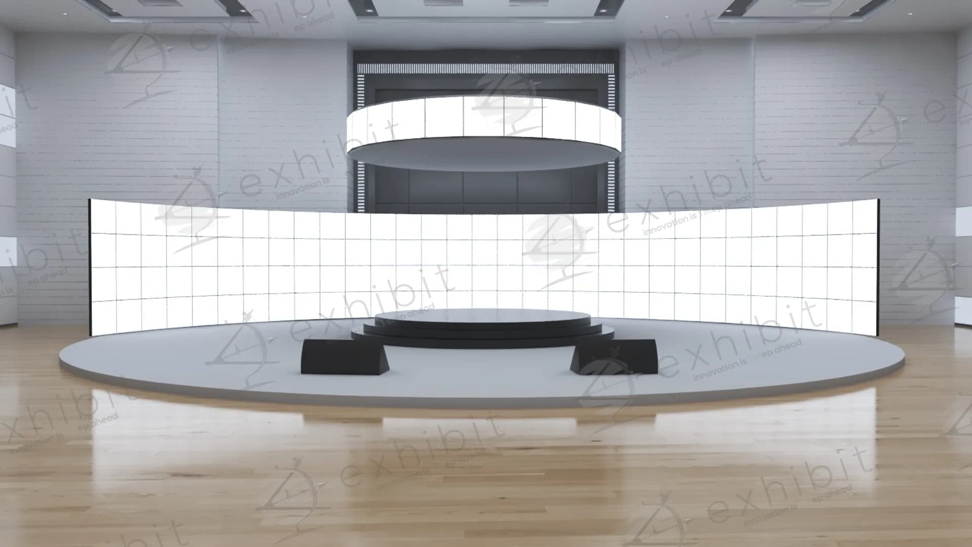 Large Curved Creative Backdrop