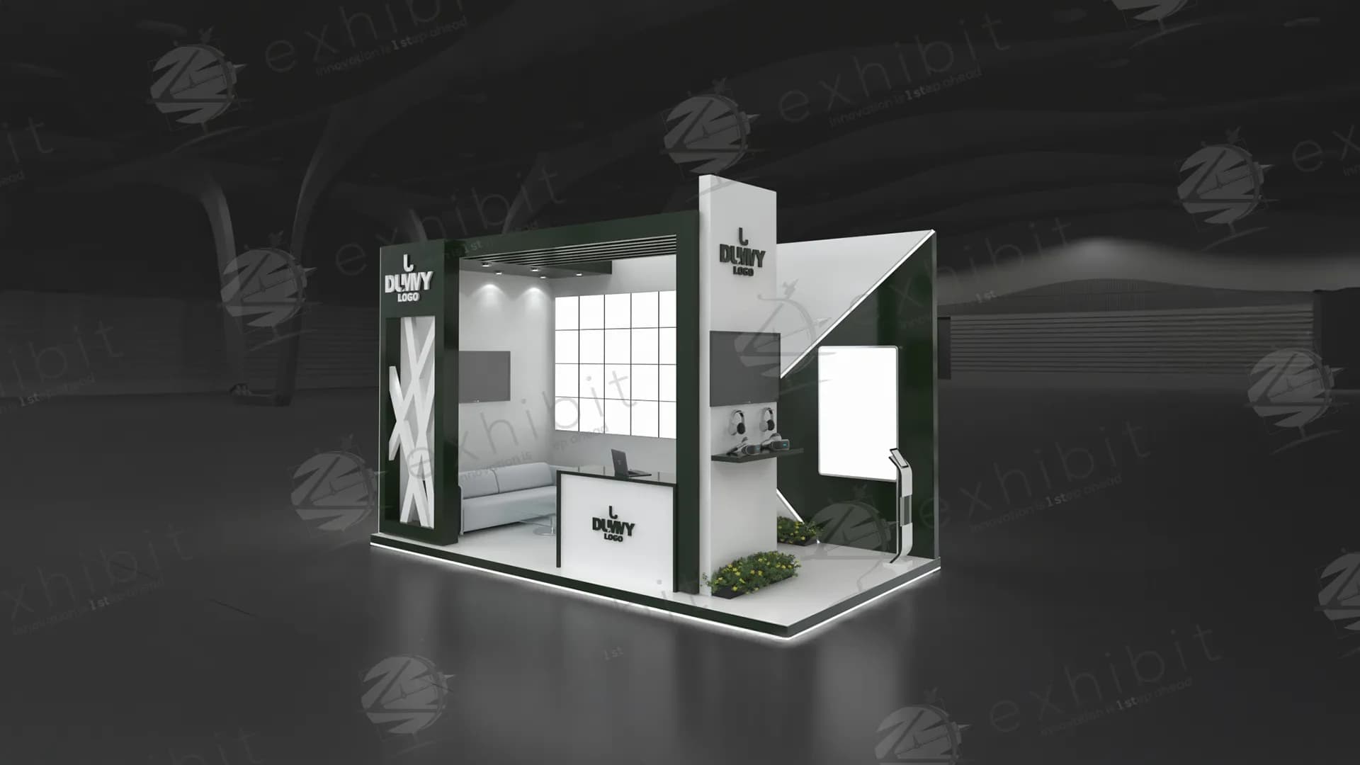 Emerald Portal Linear Curved 3x6