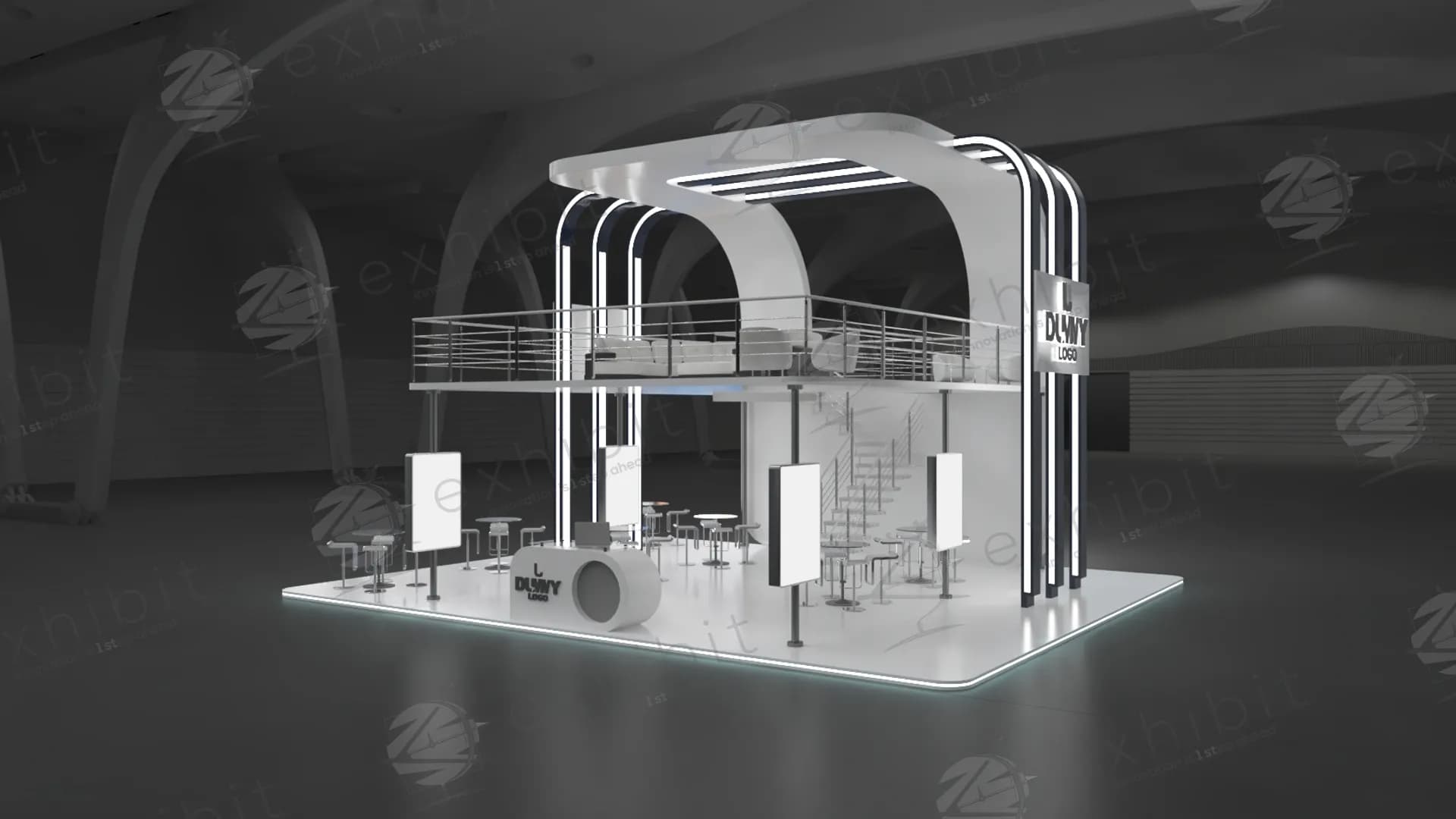 Shadow Terrace Double Decker Straight Island Booth