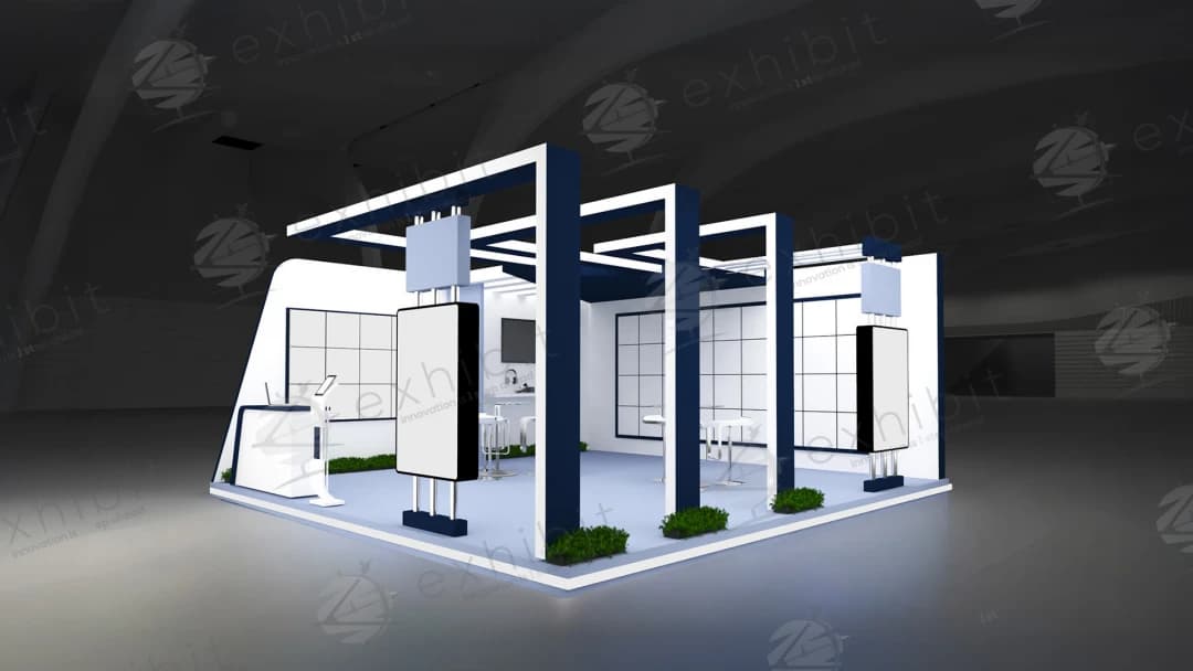 Meridian Colonnade Straight Semi-Island 6x6 Booth