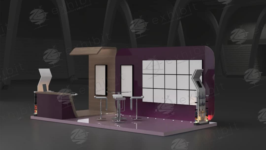 Prism Vault Straight Semi-Island 3x6 Booth