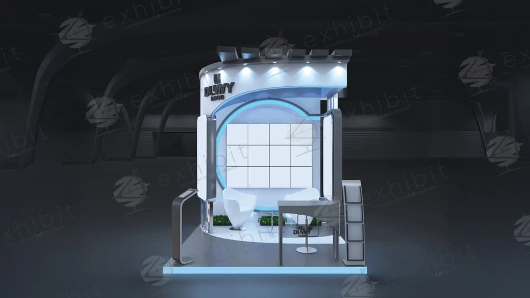 Compact-Impact Straight 3x3 Booth