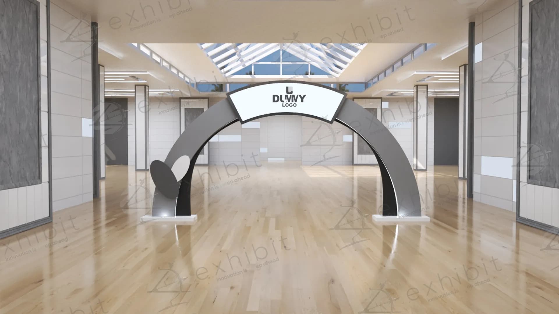 Lunar-Arc Curved Entrance Gate