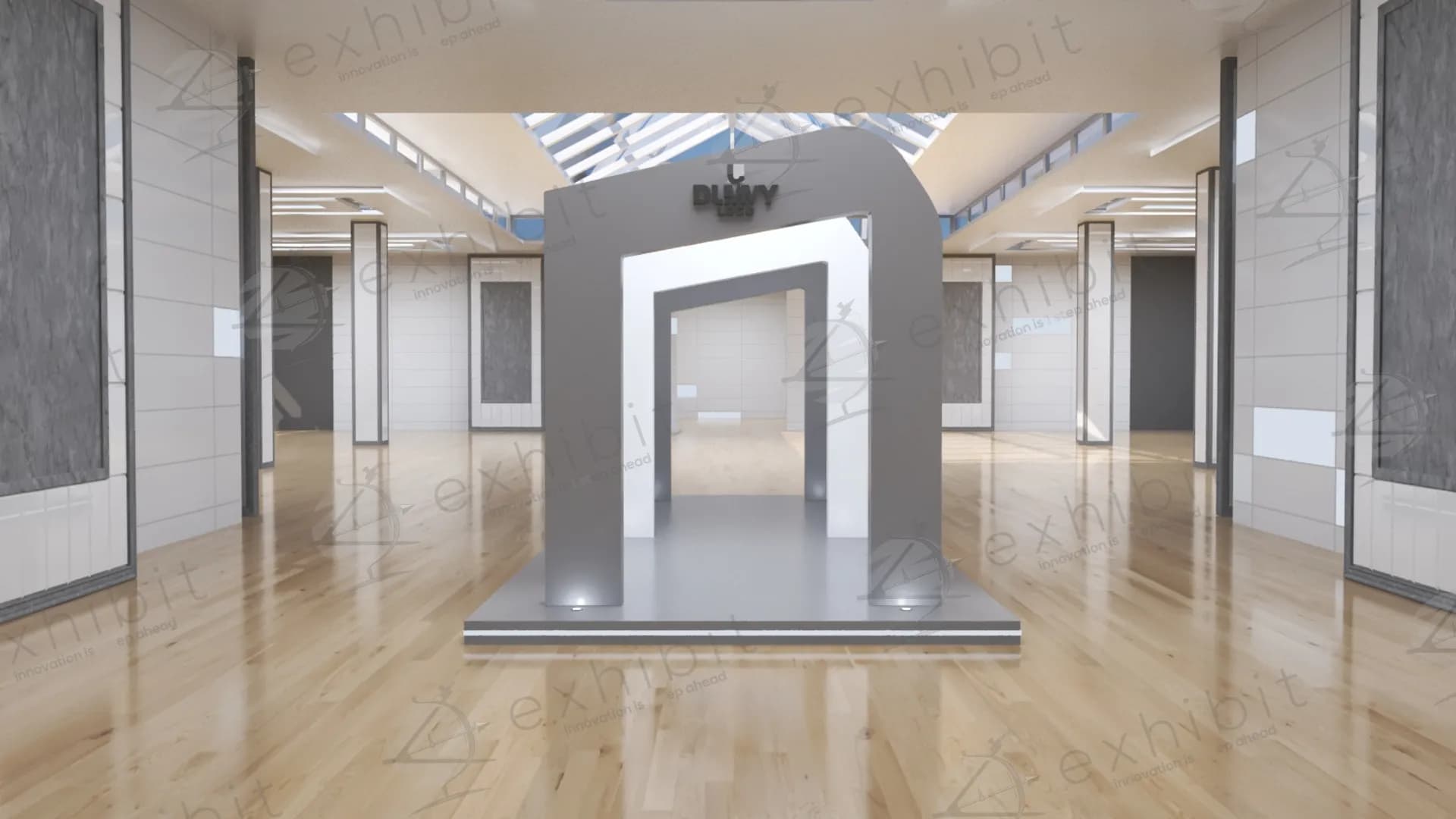 Telescopic-Core Curved Entrance Gate