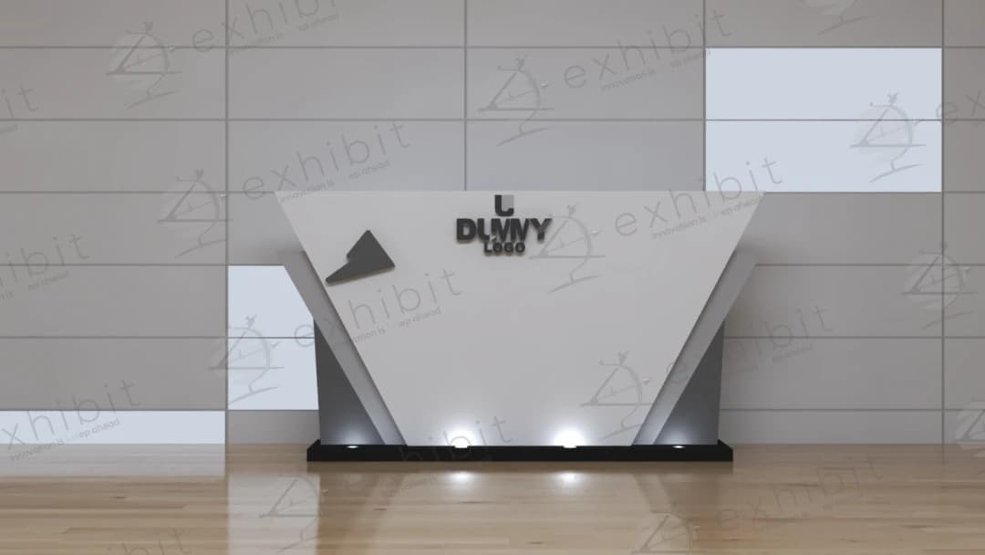 Angled Geometric Foyer Stand