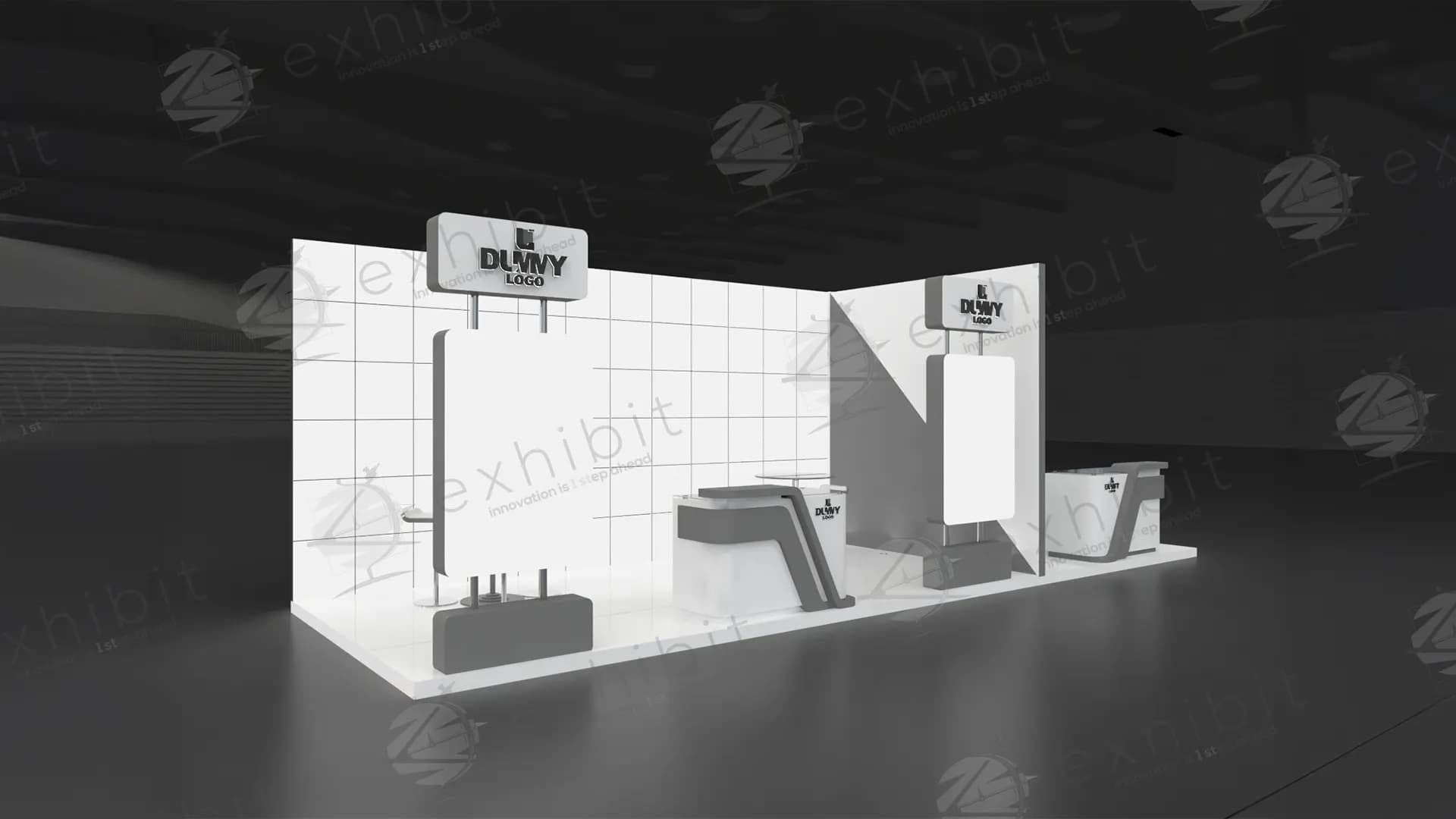 Vantage Span Straight Semi-Island 3X9 Booth