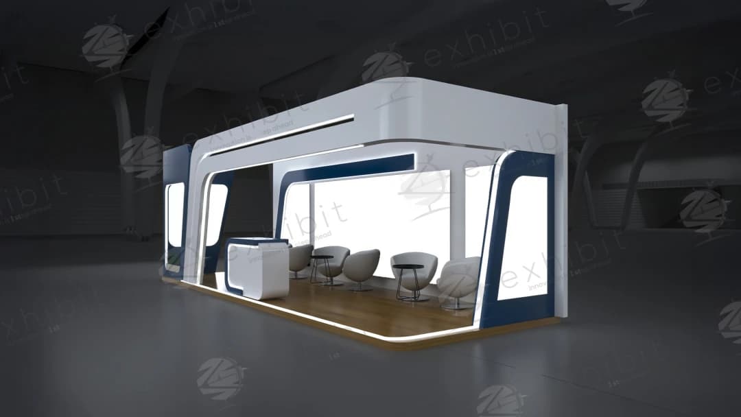 Sovereign Haven Curved Semi-Island 3x9 Booth