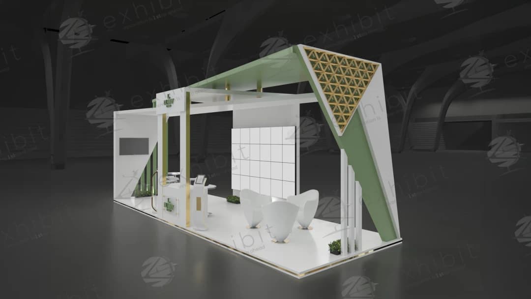 Veridian Vault Straight Island 3x9 Booth