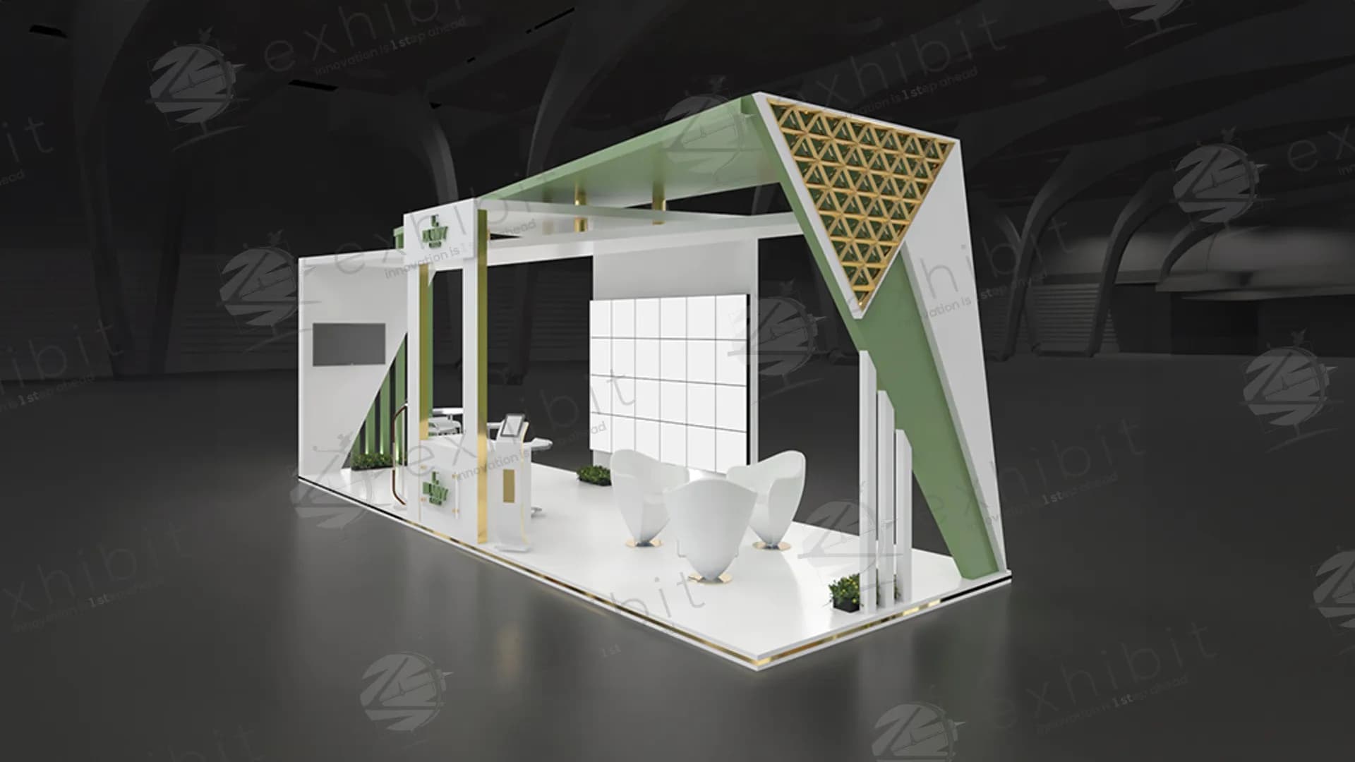 Diversified Straight Island 3x9 Booth