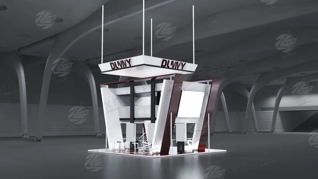 Regal Apex Straight Semi-Island Double Decker Booth