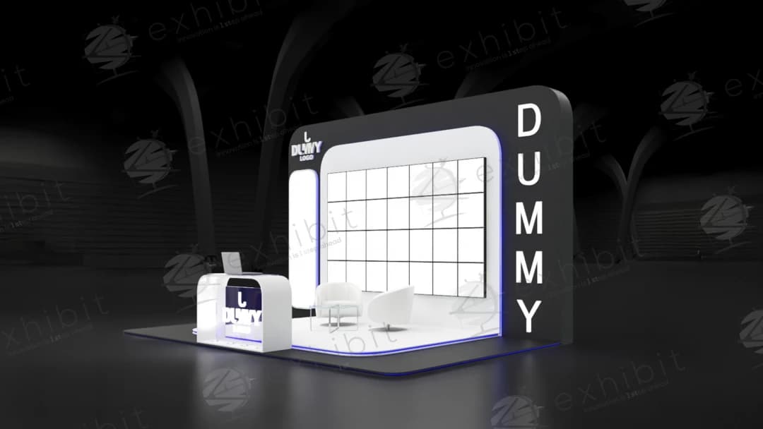 Luminary Matrix Curved Semi-Island 3x6 Booth