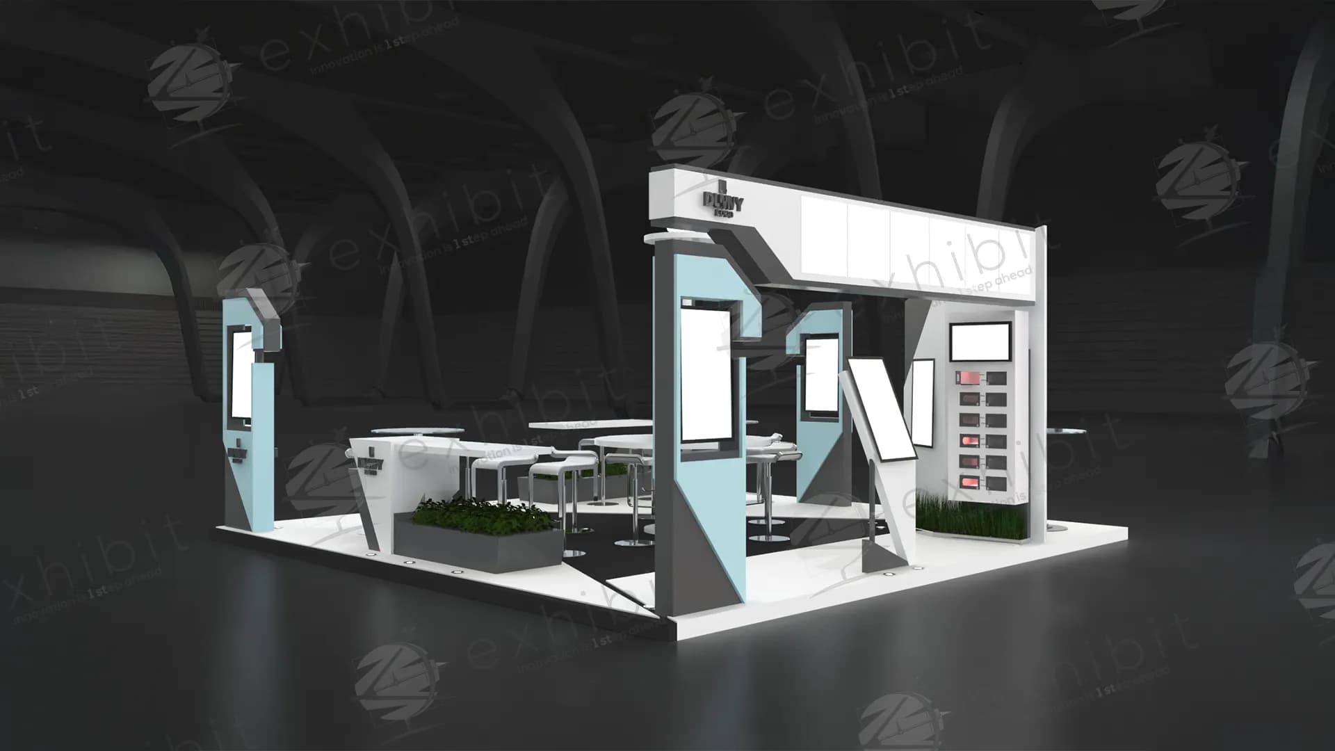 Grove Axis Straight Island 6X6 Booth