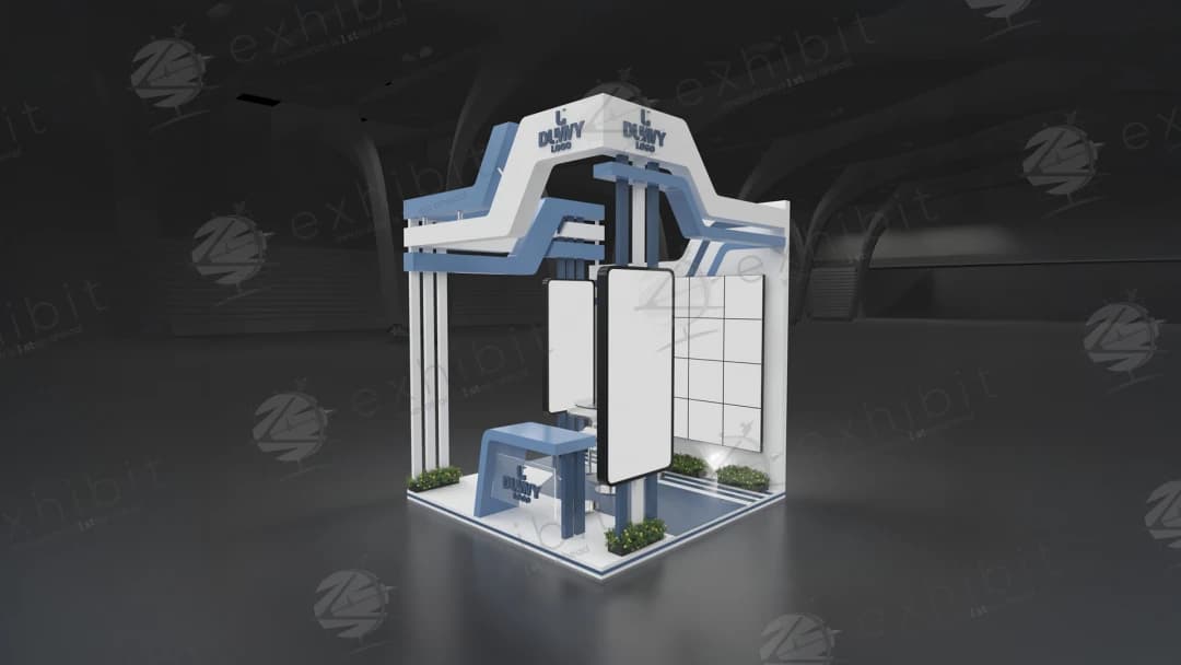 Glacier Summit Straight Semi-Island 3x3 Booth