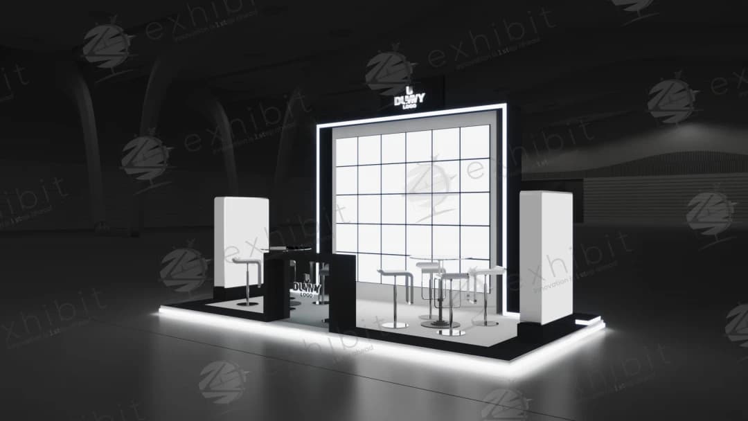 Aero Matrix Straight Semi-Island 3x6 Booth