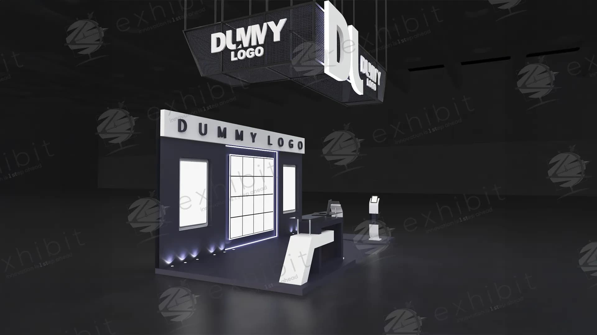 Spotlight Straight Semi-Island 3x6 Booth