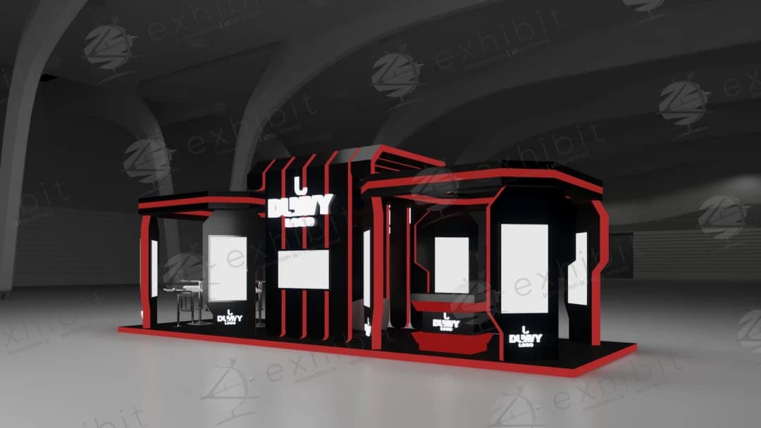Angular Inferno Straight Island 3x9 Booth