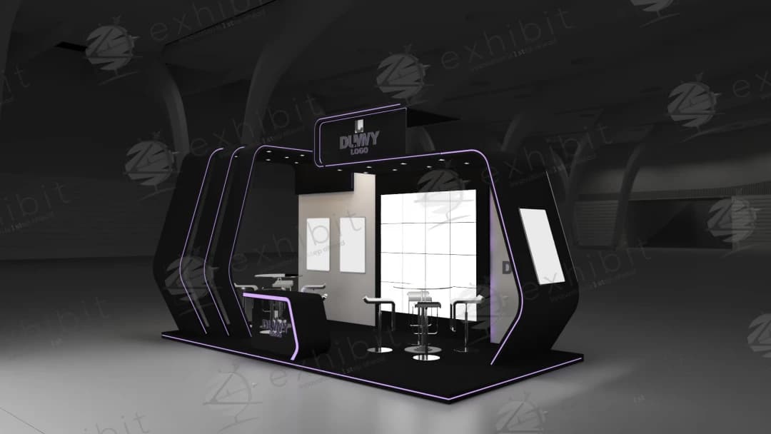 Prime Matrix Curved Semi-Island 3x6 Booth