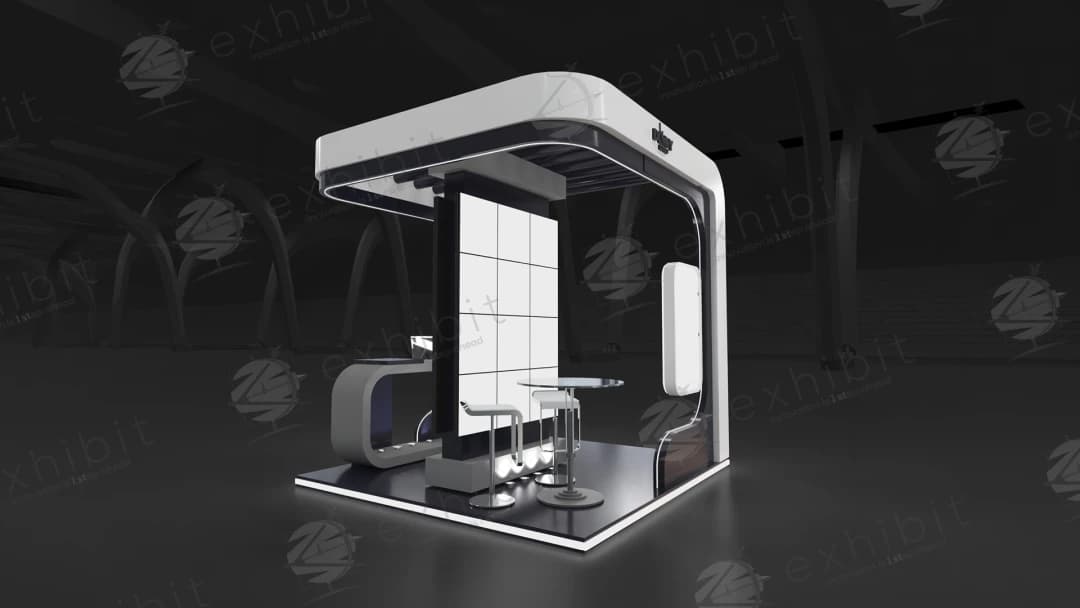 Odyssey Portal Curved Island 3x3 Booth