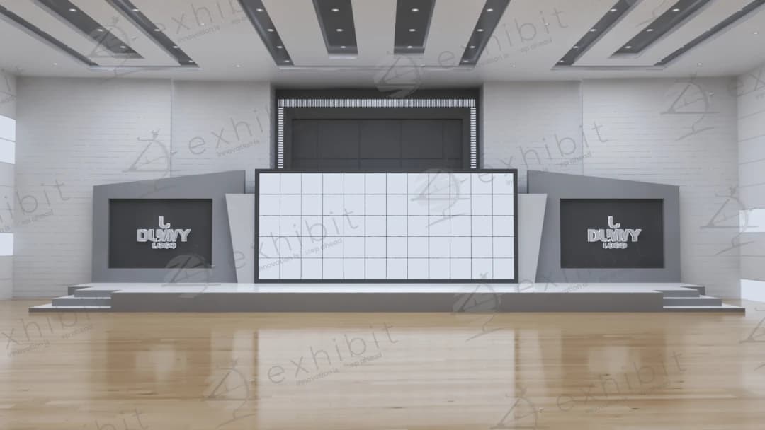 Modular Triple Screen Backdrop Stage