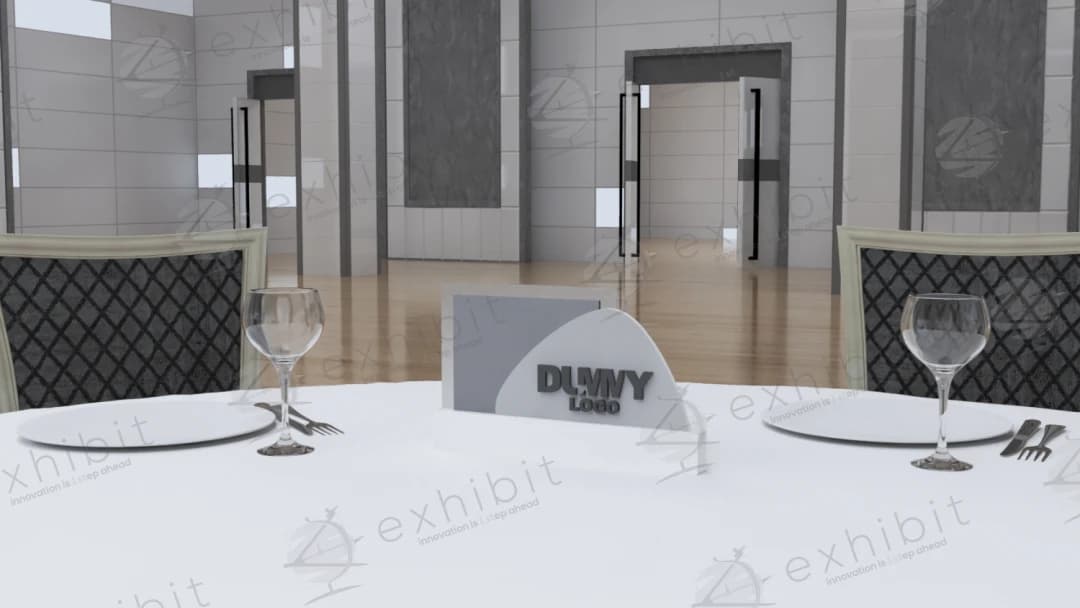The Strata Layered Sign Centerpiece