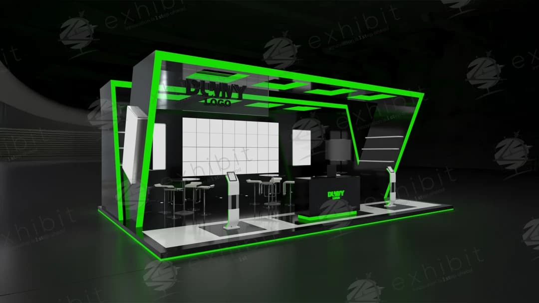 Creative Straight Semi-Island 6x9 Booth