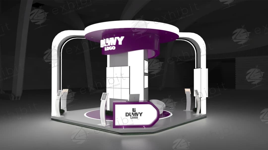 Halo Apex Curved Island 3x6 Booth