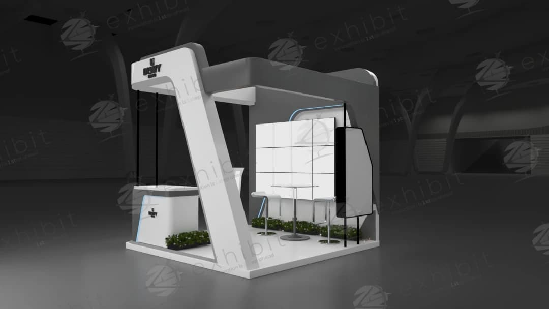 Prism Onyx Straight Semi-Island 3x3 Booth