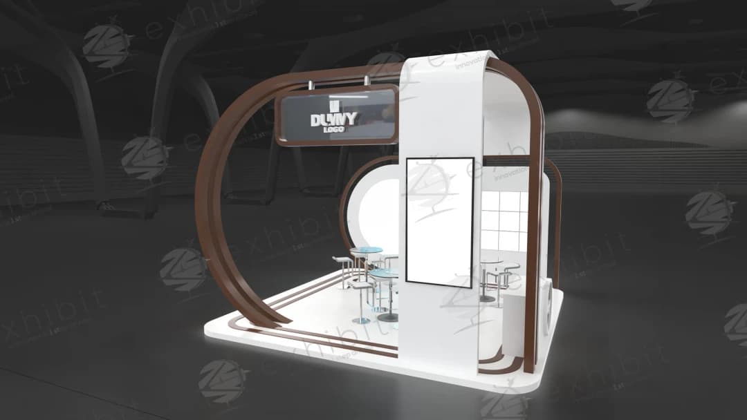 Portal Nexus Curved Semi-Island 6x6 Booth