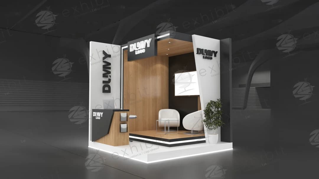 Zenith Alcove Straight Semi-Island 3x3 Booth