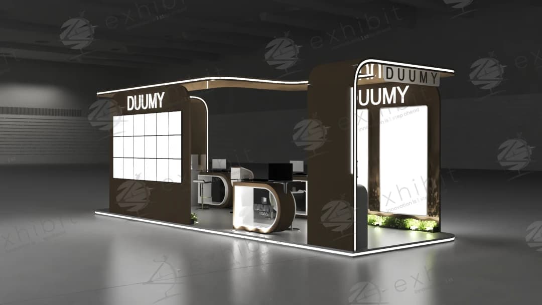 Canopy Matrix Curved Island 3x9 Booth