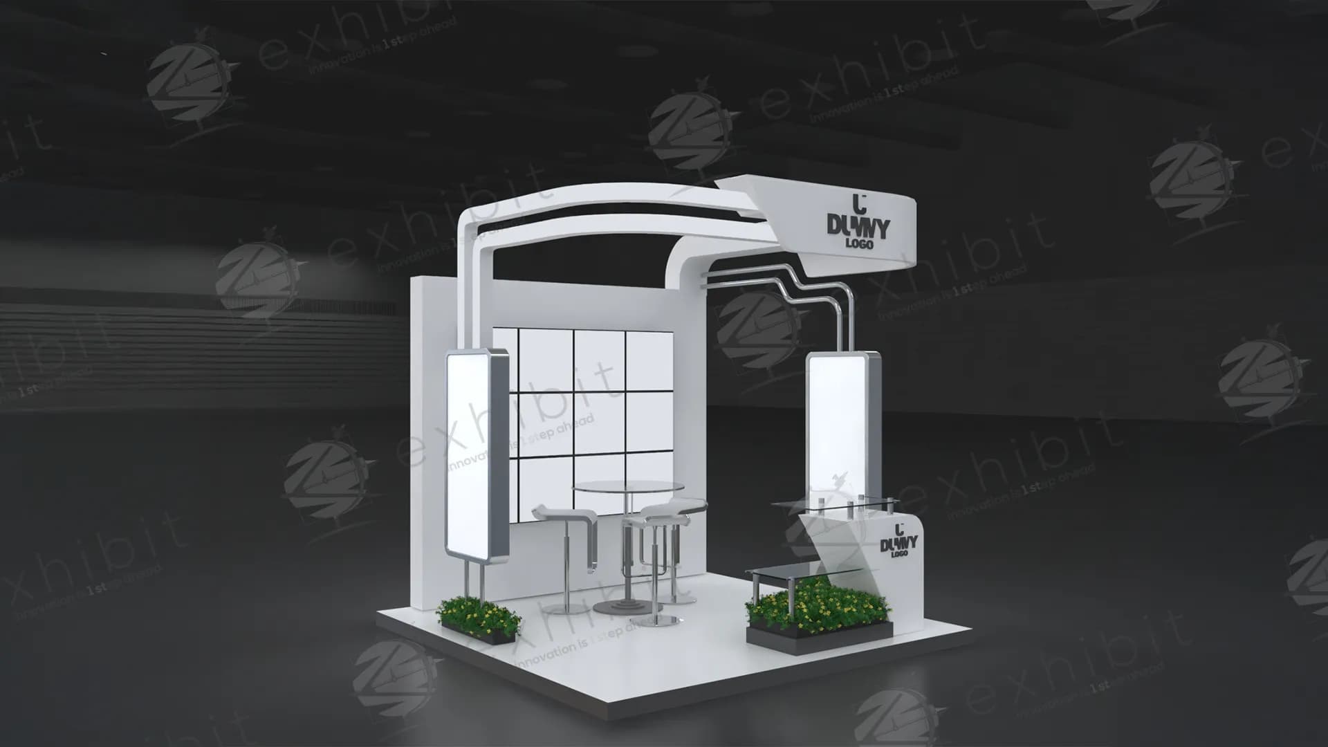 Zenith Arc Curved Semi-Island 3X3 Booth
