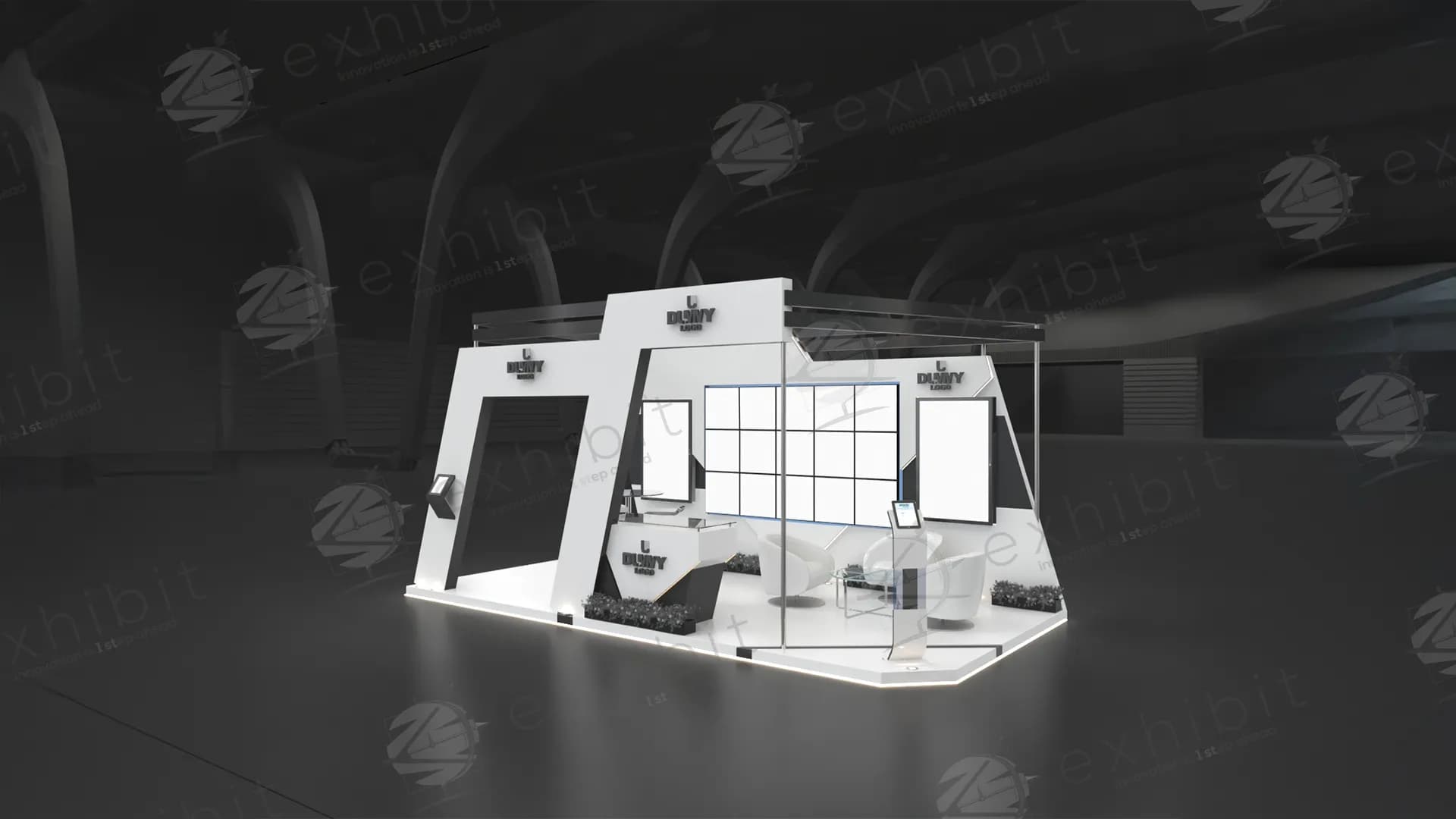 Vector Gateway Straight Semi-Island 3X6 Booth