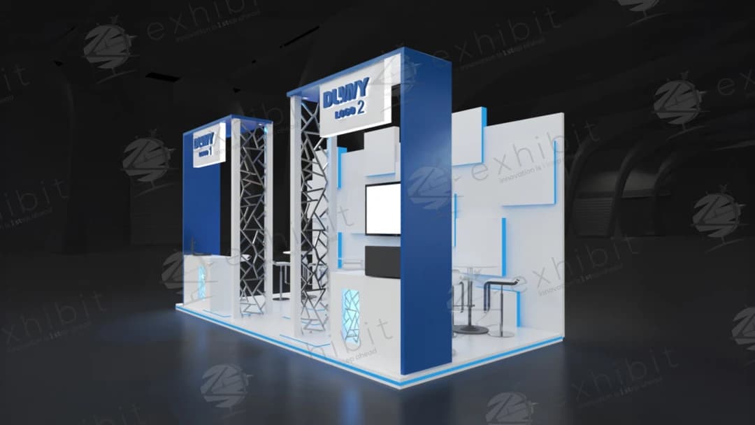 Module Scribe Straight Semi-Island 3x6 Booth