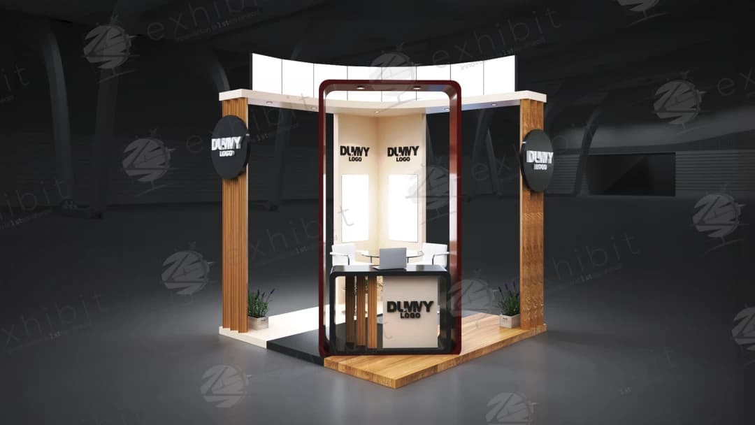 Vanguard Vertex Straight Semi-Island 3x3 Booth