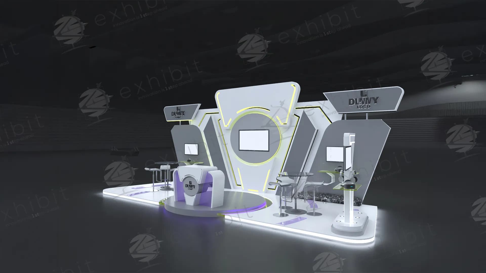 Nova Nepula Curved Island 3x9 Booth
